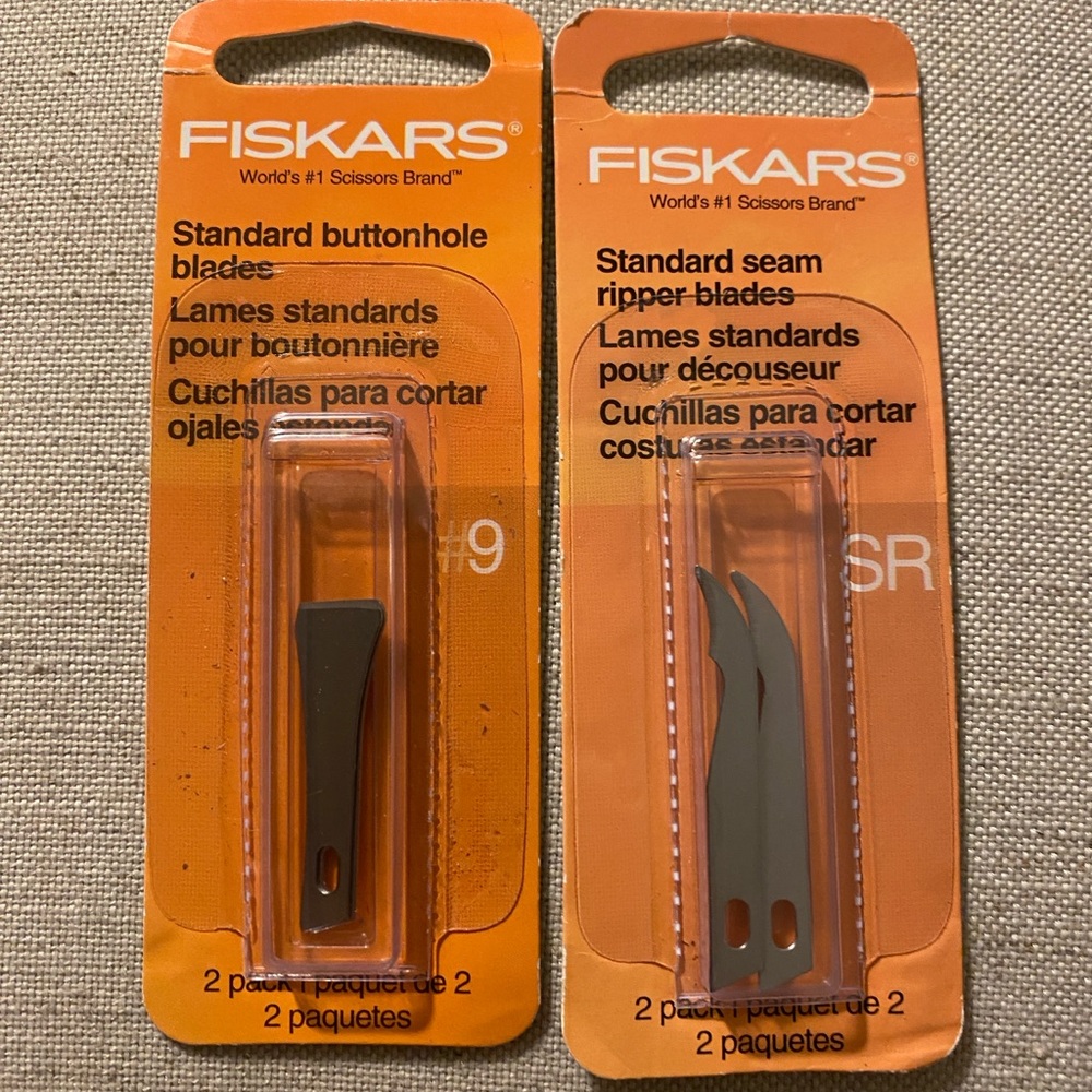 Fiskars buttonhole blades and seam rippers attachments